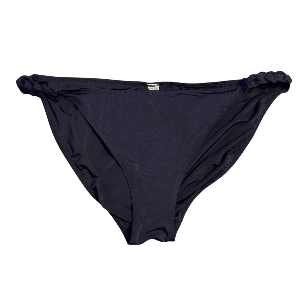 Banana Republic Women's Black Braided Side Bikini Bottom Size Large